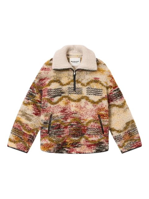 MARANT ÉTOILE patterned zip jacket - Neutrals - zdjęcie produktu nr 1
