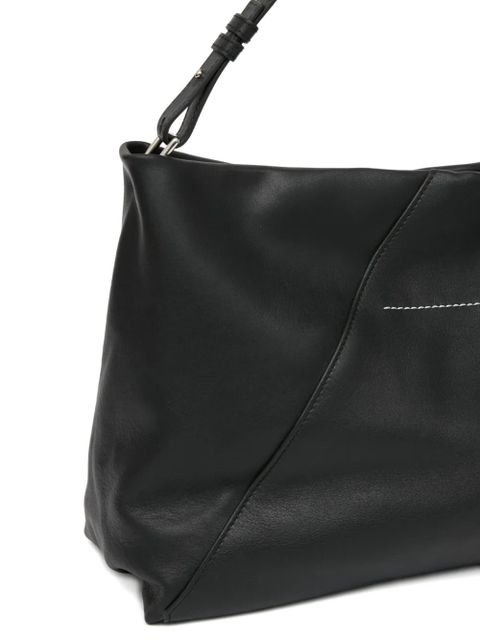 MM6 Maison Margiela Folded leather clutch bag - Black