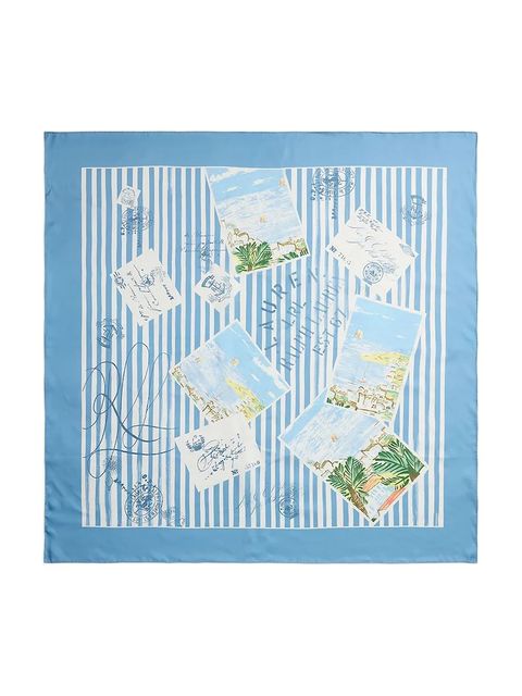 Lauren Ralph Lauren szalik damski jedwabny - zdjęcie produktu nr 1