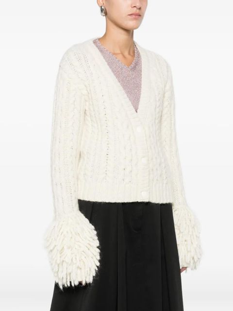 Moncler alpaca wool-blend cardigan - White - zdjęcie produktu nr 2