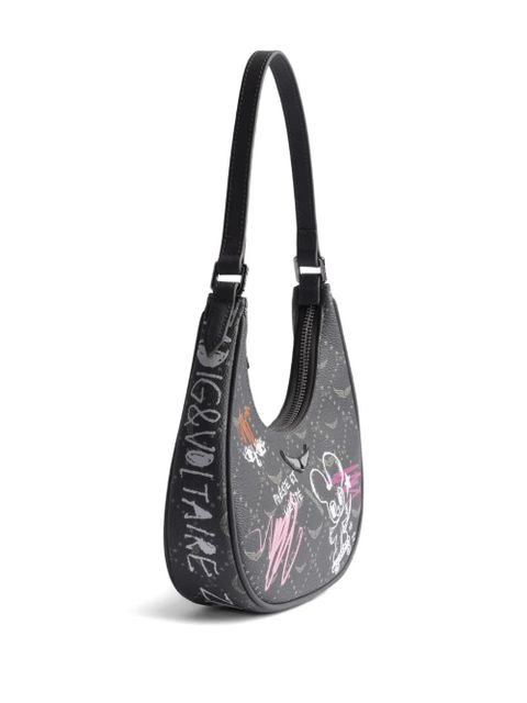 Zadig&Voltaire x Humberto Cruz Night Out monogram shoulder bag - Grey