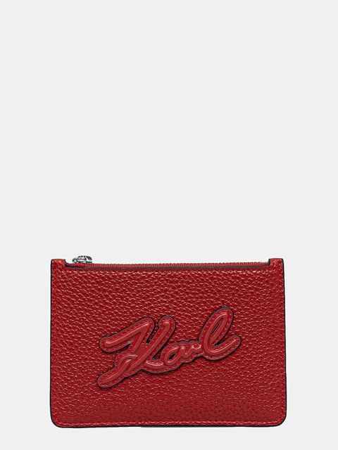 Karl Lagerfeld portfel K/SKUARE damski kolor czerwony A1W32052 - zdjęcie produktu nr 1