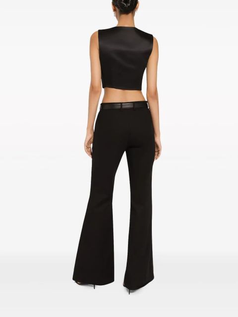 Dolce & Gabbana cropped bustier vest - Black