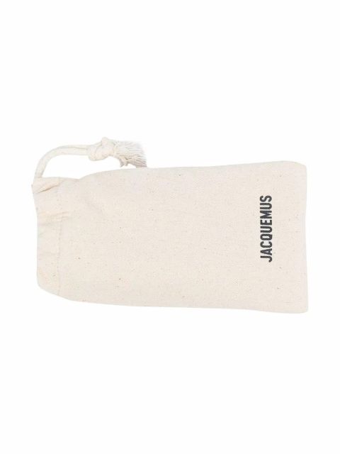 Jacquemus Saltu rectangle-frame sunglasses - Black