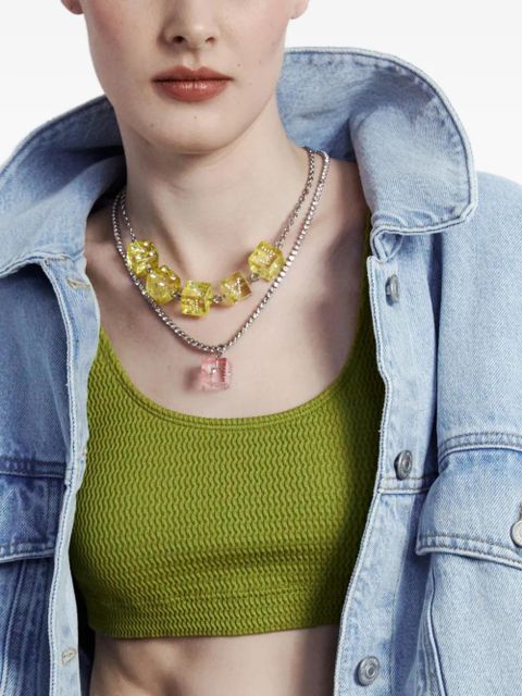 Marni cube-pendant necklace - Silver - zdjęcie produktu nr 2