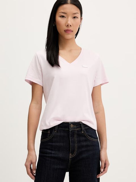 HUGO Blue T-shirt damski bawełniany Classic V_B - zdjęcie produktu nr 1