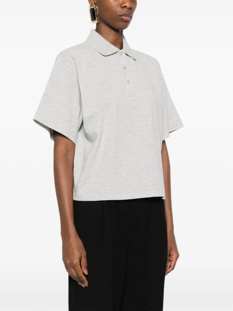 Saint Laurent buttoned polo shirt - Grey