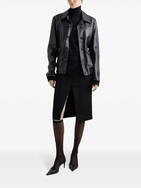 Dolce & Gabbana leather jacket - Black - zdjęcie produktu nr 2