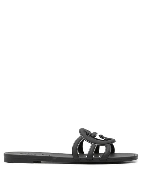 Gucci Interlocking G slides - Black - zdjęcie produktu nr 1
