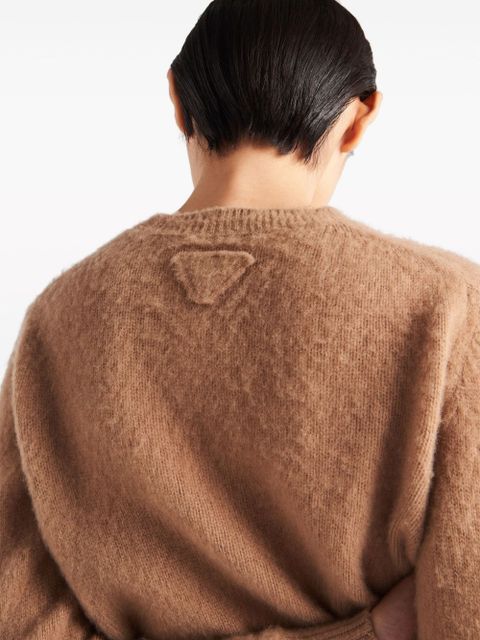 Prada crew-neck cashmere jumper - Neutrals