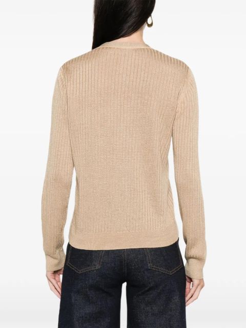 Lauren Ralph Lauren buttoned ribbed cardigan - Neutrals