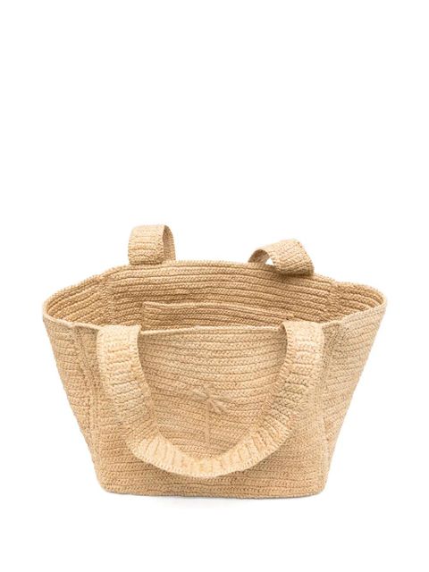 Manebi Zuma raffia palm-tree tote bag - Neutrals