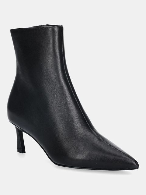 Steve Madden botki skórzane Lulah damskie kolor czarny na szpilce 11003282 - zdjęcie produktu nr 1