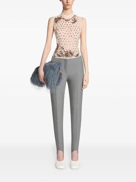 DRIES VAN NOTEN stirrup trousers - Grey - zdjęcie produktu nr 2
