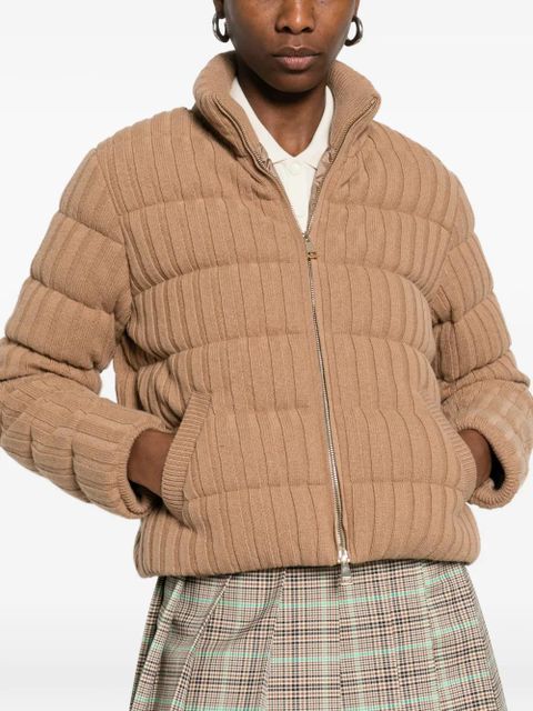 Moncler padded zip-up jacket - Neutrals
