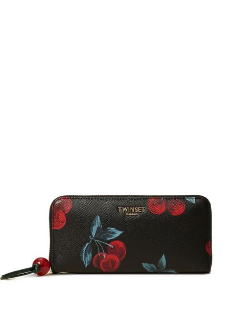 TWINSET cherry-print zip wallet - Black - zdjęcie produktu nr 1