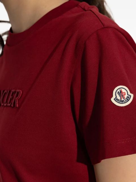 Moncler logo-embroidered T-shirt