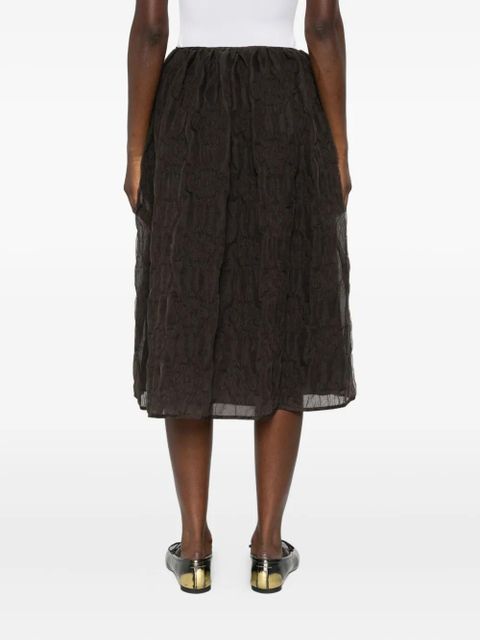 Cecilie Bahnsen Bala midi skirt - Brown - zdjęcie produktu nr 2