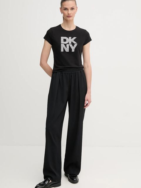 Dkny t-shirt damski kolor czarny DJ5T1512 - zdjęcie produktu nr 2