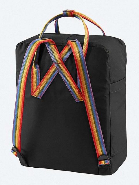 Fjallraven plecak Kanken Rainbow kolor czarny duży z aplikacją F23620.550.907-550 - zdjęcie produktu nr 1
