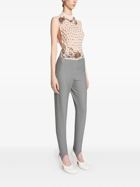DRIES VAN NOTEN stirrup trousers - Grey