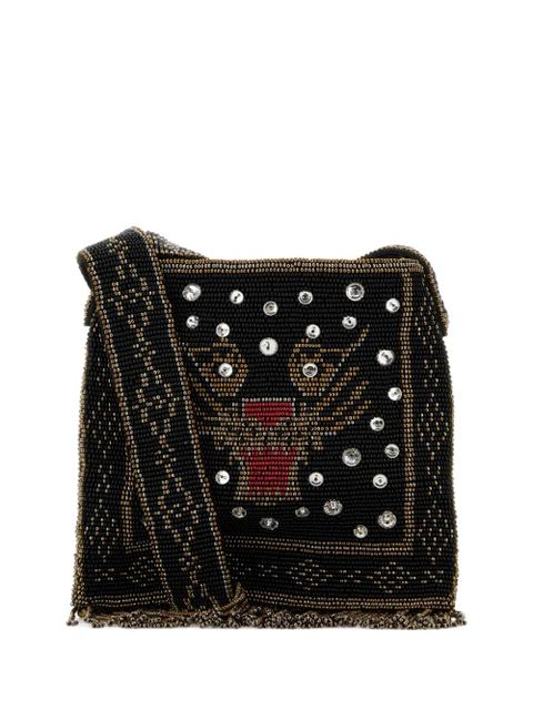 Valentino Garavani small Nellcôte embellished shoulder bag - Black - zdjęcie produktu nr 1
