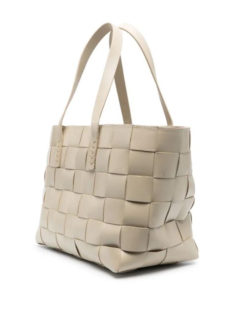 DRAGON DIFFUSION woven leather tote bag - Neutrals