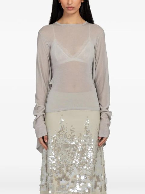 Paloma Wool Suga draped-panel blouse - Grey - zdjęcie produktu nr 1