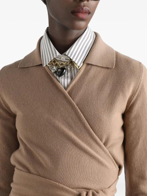 Dolce & Gabbana wrap cardigan - Brown