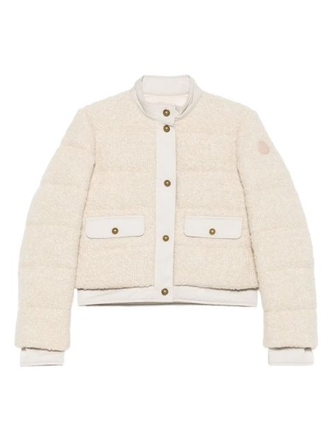 Moncler bouclé down jacket - Neutrals - zdjęcie produktu nr 1