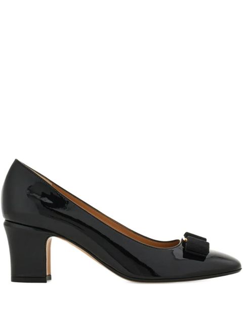 Ferragamo 50mm Vara bow-detail pumps - Black - zdjęcie produktu nr 1