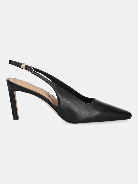 Tommy Hilfiger szpilki skórzane SQUARED TOE HIGH HEEL SLINGBACK - zdjęcie produktu nr 1