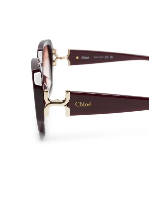 Chloé Eyewear Marcie square-frame sunglasses - Red