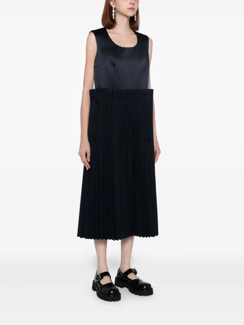 Comme Des Garçons pleated dress - Blue