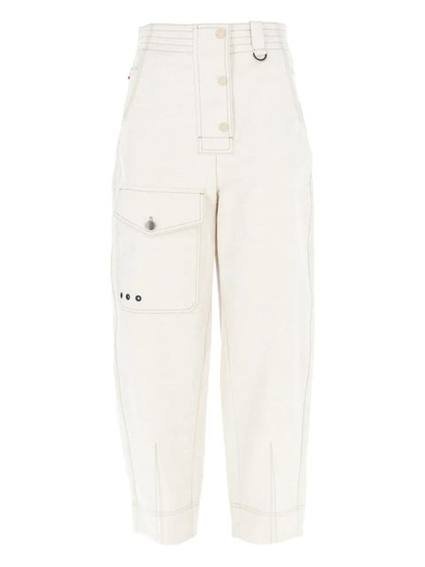 Moncler Grenoble button-fastening trousers - Neutrals - zdjęcie produktu nr 1