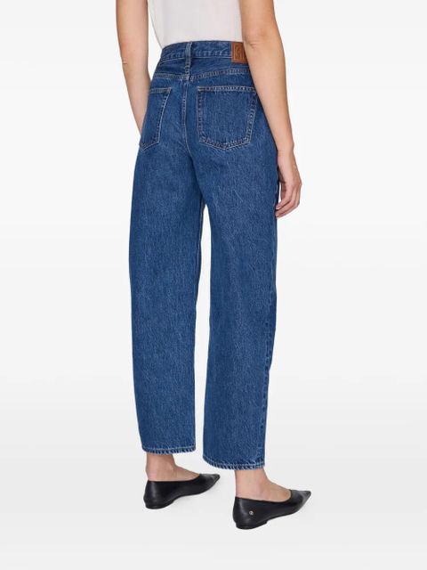 ANINE BING Fritz logo-patch jeans - Blue