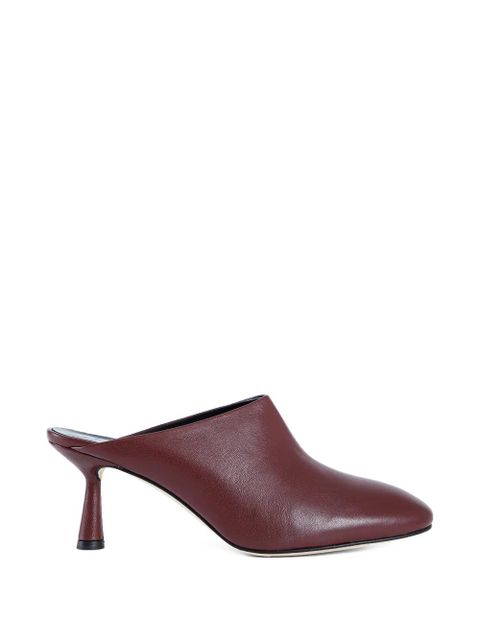 Aeyde Mila leather mules - Red - zdjęcie produktu nr 1