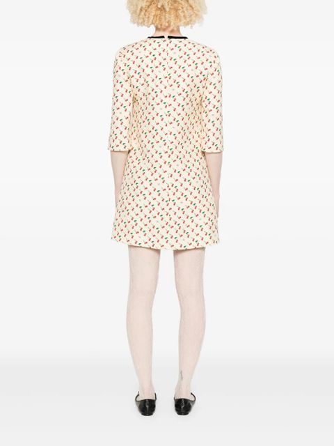 Valentino Garavani cherry-motif dress - Neutrals