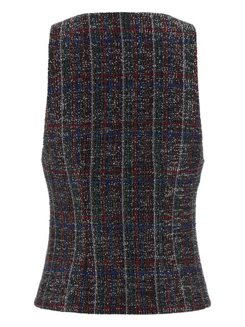 Missoni sequin tartan waistcoat - Grey