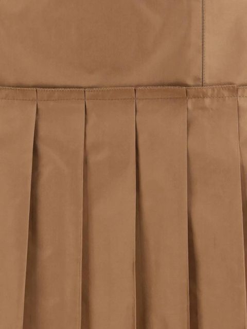 FENDI pleated silk taffeta mini skirt - Brown - zdjęcie produktu nr 2
