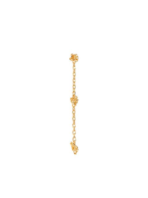 Jil Sander chain knot-detail drop earrings - Gold