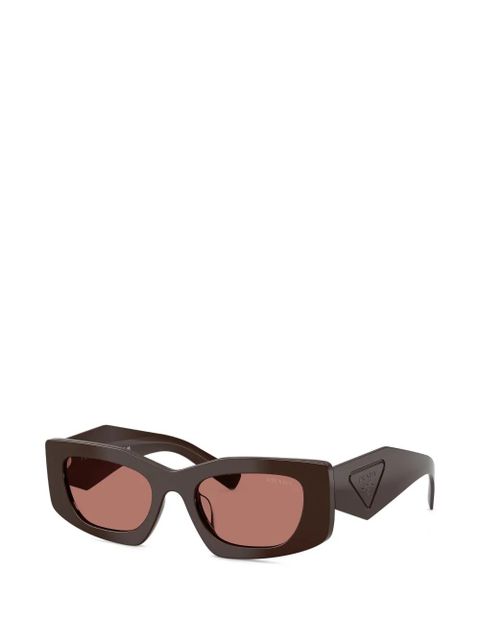 Prada Eyewear geometric-frame sunglasses - Brown - zdjęcie produktu nr 2