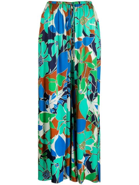 Cult Gaia Alaia floral-print trousers - Green - zdjęcie produktu nr 1