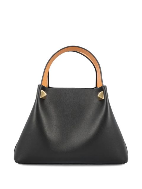 Valentino Garavani logo-plaque studded-embellishment tote bag - Black - zdjęcie produktu nr 2