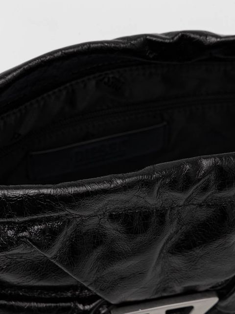 Diesel torebka skórzana SCRUNCH-D SCRUNCH-D kolor czarny X10325.P1003