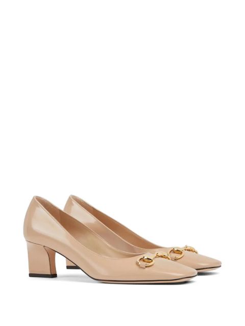 Gucci Horsebit patent-leather pumps - Neutrals - zdjęcie produktu nr 2