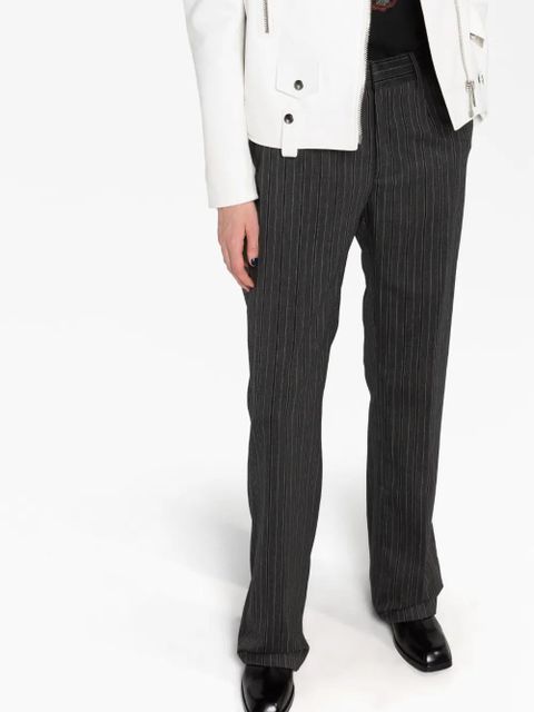 Alessandra Rich pinstriped tailored trousers - Grey