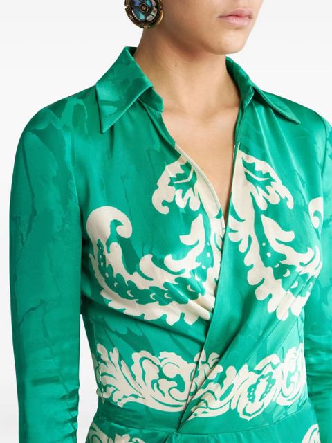 ETRO wrap dress - Green