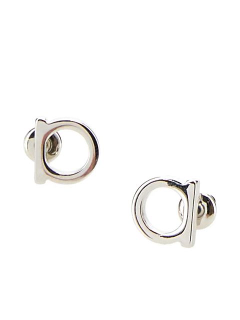 Ferragamo Gancini stud earrings - Silver - zdjęcie produktu nr 2