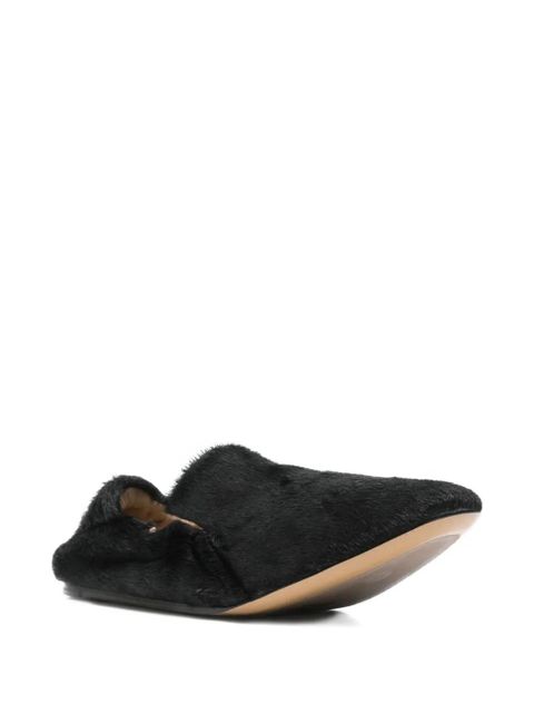 Le Monde Beryl fur-trimmed loafers - Black - zdjęcie produktu nr 2